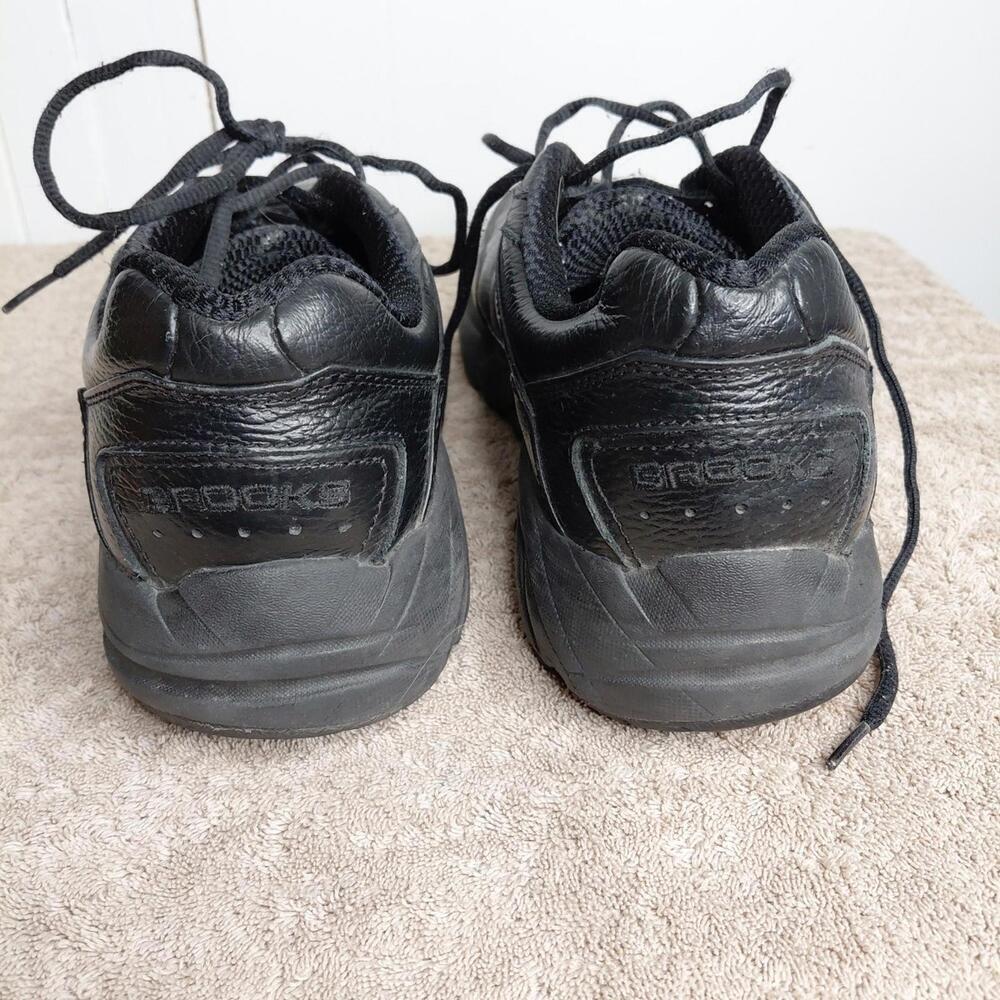 Brooks Shoes Mens Size 14 Addiction Walker Triple Black Leather Walking Ortho - Picture 6 of 12